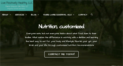 Desktop Screenshot of livepositivelyhealthy.com